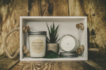 Load image into Gallery viewer, This candle has a great clean and fresh masculine scent. Made in the USA with 100% all natural soy wax for a clean, eco friendly burn. We use eco friendly wicks for a steady flame. Notes: Italian Bergamot, Applewood, Tonka Bean, Patchouli, Cedarwood, Oakmoss, Cardamom, Vanilla Bourbon, and Allspice. Contact us for local delivery and pickup. jar candles large scented candles soy candles benefits cheap soy candles 100% soy candles soy candles for sale

