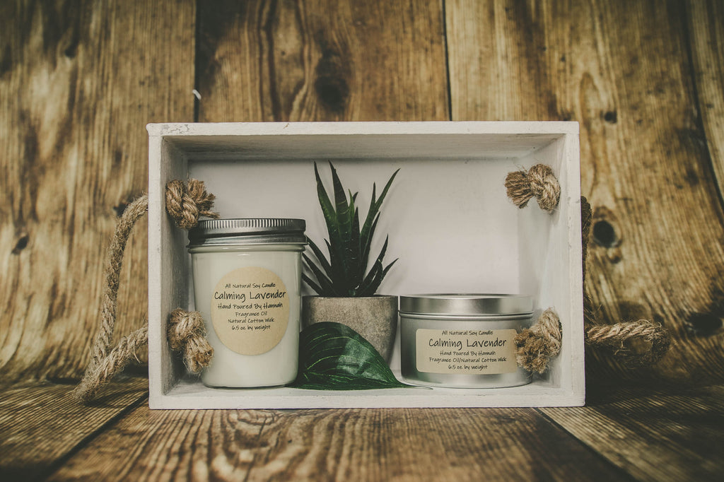 This candle brings a calming aroma of lavender to your space after a long week at work or when you need to relax.  Made in the USA with 100% all natural soy wax for a clean, eco friendly burn. We use eco friendly wicks for a steady flame.  Notes: Lavender, eucalyptus, wood, green  Contact us for local delivery and pickup.   Want this scent in a wax melt? Check it out here