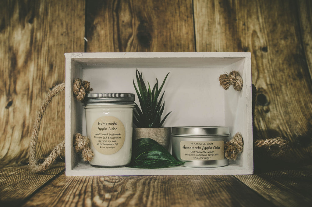 This candle's amazing scent will bring you back to the fall time, sipping on fresh apple cider.  Made in the USA with 100% all natural soy wax for a clean, eco friendly burn. We use eco friendly wicks for a steady flame.  Notes: Cinnamon, Clove, and Apple  Contact us for local delivery and pickup. jar candles large scented candles soy candles benefits cheap soy candles 100% soy candles soy candles for sale soy candles safe best soy candles soy wax candles Candles near me