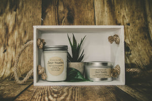 This candle smells just like a fun day at the beach with its tropical yet sweet smell of peaches! This candle is perfect for long summer days. Our products are made in the USA with 100% all natural soy wax for a clean, eco friendly burn. We use eco friendly wicks for a steady flame.  Notes: Citrus, Peach, Green, Fruity, Musk, Vanilla  Contact us for local delivery and pickup. jar candles large scented candles soy candles benefits cheap soy candles 100% soy candles